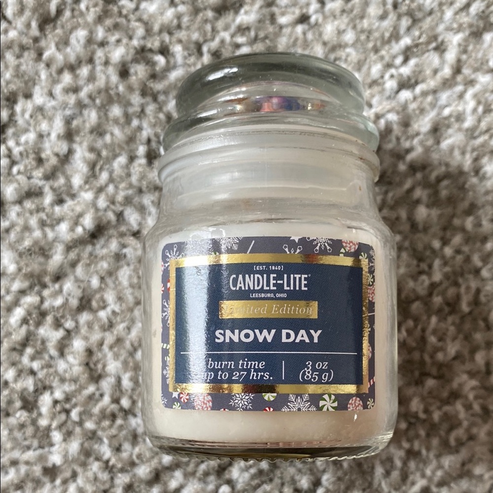 NEW Candle-Lite Snow Day Scented One Wick Candle